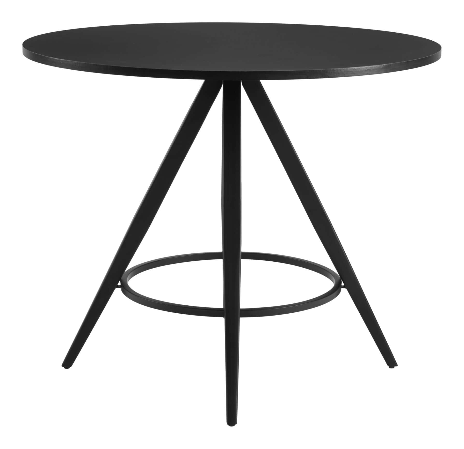 Mid-Century Modern Round Dining Table with Industrial Design Elements 5 Mid-Century Modern Round Dining Table with Industrial Design Elements - Image 5