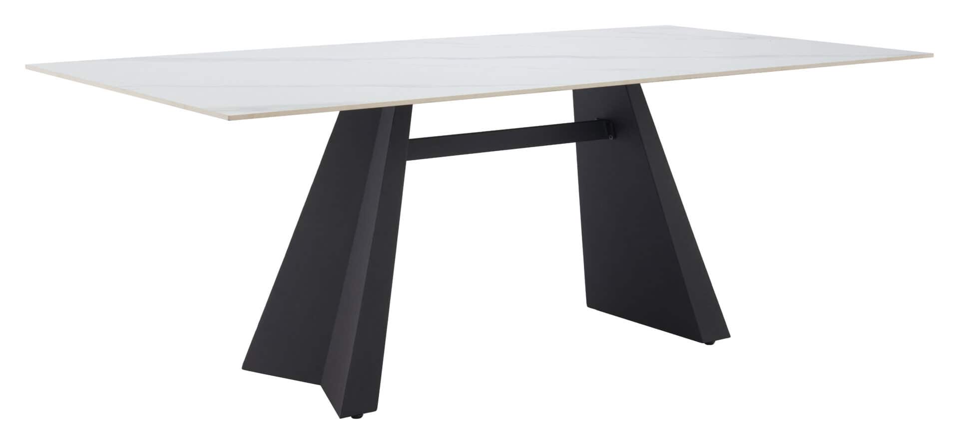 Sintered Stone Dining Table with Steel Base, Rectangular 1 Sintered Stone Dining Table with Steel Base, Rectangular
