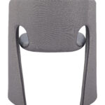 Slate Gray Dining Chair with Steel Frame and Vinyl Upholstery 11 Slate Gray Dining Chair with Steel Frame and Vinyl Upholstery