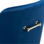 Navy Blue Velvet Office Chair with Gold Base and Adjustable Height 20 Navy Blue Velvet Office Chair with Gold Base and Adjustable Height