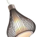 Black Teardrop Ceiling Lamp with Frosted Glass and Steel Detailing 8 Black Teardrop Ceiling Lamp with Frosted Glass and Steel Detailing