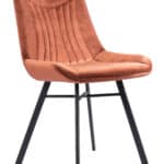Velvet Tufted Dining Chair with Steel Legs and Handle (Set of 2) 10 Velvet Tufted Dining Chair with Steel Legs and Handle (Set of 2)