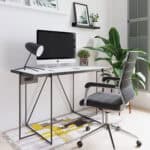 Mid Century Modern Black Office Chair with Chrome Base 11 Mid Century Modern Black Office Chair with Chrome Base