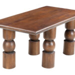 Mid-Century Acacia Wood Split Coffee Table for Living Room 7 Mid-Century Acacia Wood Split Coffee Table for Living Room