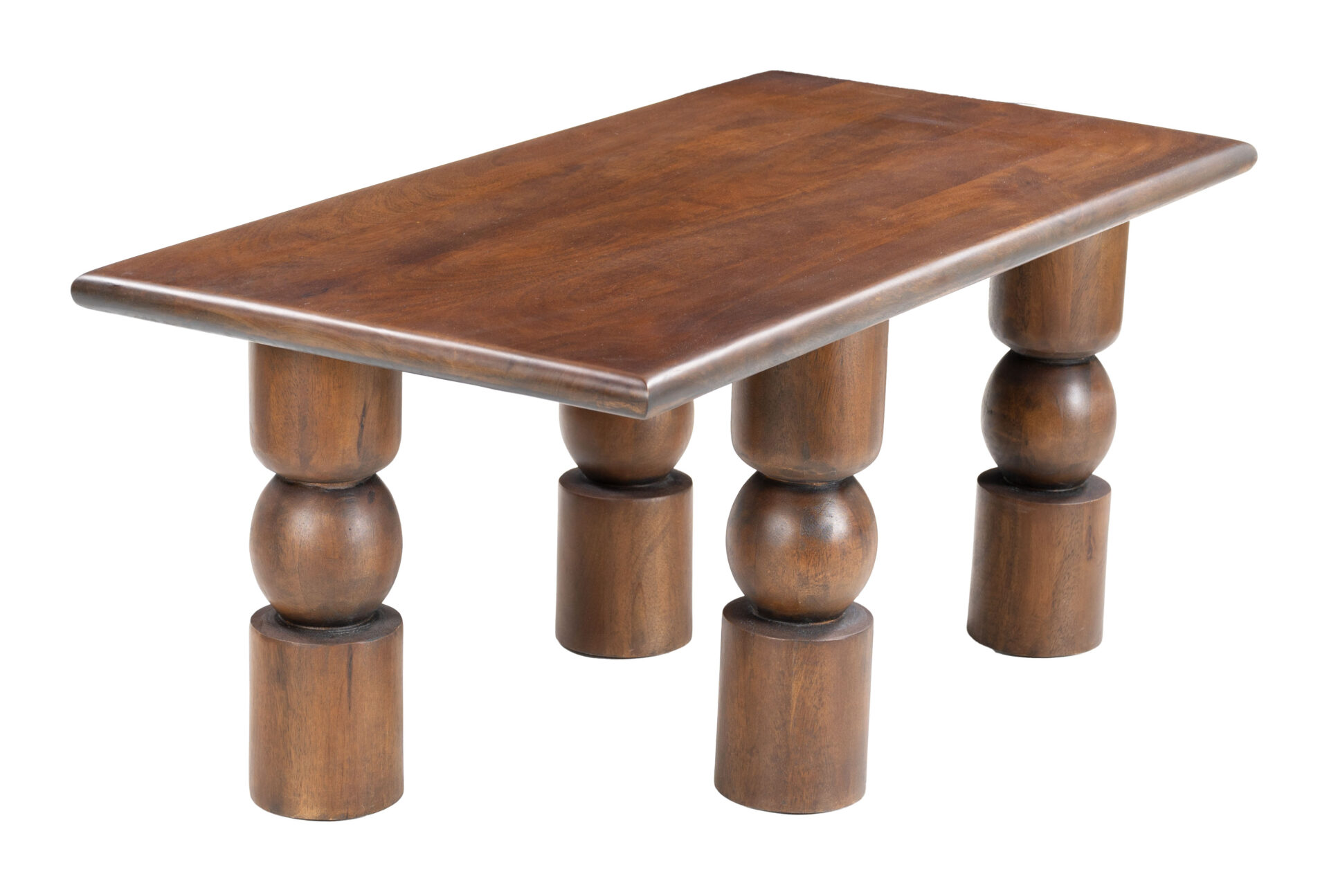 Mid-Century Acacia Wood Split Coffee Table for Living Room 1 Mid-Century Acacia Wood Split Coffee Table for Living Room