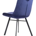 Blue Velvet Dining Chairs with Steel Frame and Tufted Seat (Set of 2) 15 Blue Velvet Dining Chairs with Steel Frame and Tufted Seat (Set of 2)