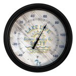 East Carolina University 14-Inch Black Indoor/Outdoor LED Logo Thermometer