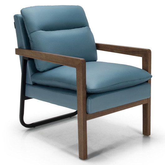 Padded Single Sofa Chair with Ergonomic Backrest and Cushion 3 Padded Single Sofa Chair with Ergonomic Backrest and Cushion - Image 3