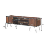 Retro Wooden TV Stand with Storage for TVs up to 65 Inches 18 Retro Wooden TV Stand with Storage for TVs up to 65 Inches