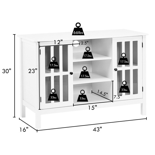 Modern Wooden TV Cabinet with Storage for 50 Inch TV 5 Modern Wooden TV Cabinet with Storage for 50 Inch TV - Image 5