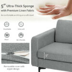 Space-Saving Accent Armchair with Side Storage Pocket 12 Space-Saving Accent Armchair with Side Storage Pocket