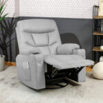 Massage Recliner Chair with Heat, Vibration, Rocking, and Swivel