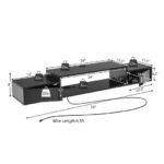 55 Inch Wall-Mounted Floating TV Stand with Power Outlet
