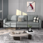 Convertible Sectional Sofa with USB Ports and Magazine Pockets (3-Seat)