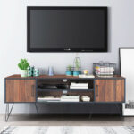 Retro Wooden TV Stand with Storage for TVs up to 65 Inches 15 Retro Wooden TV Stand with Storage for TVs up to 65 Inches