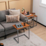 Stackable Multifunctional End Tables with Sturdy Steel Frame (Set of 3) 13 Stackable Multifunctional End Tables with Sturdy Steel Frame (Set of 3)