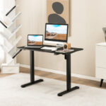 Adjustable Electric Standing Desk with Anti-Collision and Cable Management