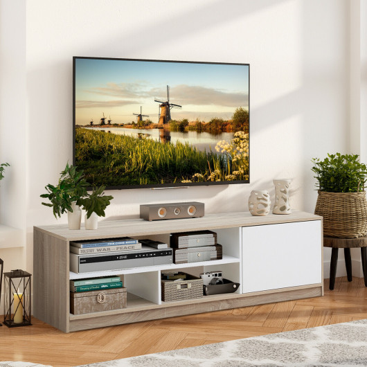 Modern 63 Inch TV Stand with Push-to-Open Cabinet 6 Modern 63 Inch TV Stand with Push-to-Open Cabinet - Image 6