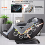 3D SL-Track Zero Gravity Full Body Massage Chair Black