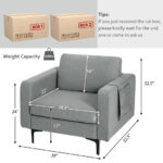 Space-Saving Accent Armchair with Side Storage Pocket 11 Space-Saving Accent Armchair with Side Storage Pocket