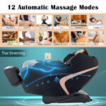3D SL-Track Zero Gravity Full Body Massage Chair Black