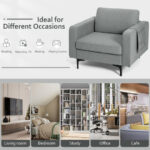 Space-Saving Accent Armchair with Side Storage Pocket 9 Space-Saving Accent Armchair with Side Storage Pocket