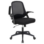 Ergonomic Mesh Office Chair with Flip-up Armrests and Lumbar Support