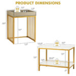 Modern Nesting Coffee Table and End Table Set (Set of 2)