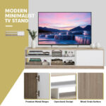 Modern 63 Inch TV Stand with Push-to-Open Cabinet 12 Modern 63 Inch TV Stand with Push-to-Open Cabinet