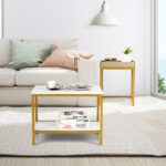 Modern Nesting Coffee Table and End Table Set (Set of 2)