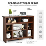 Space-Saving Corner TV Stand with Adjustable Shelves for 48-Inch TVs