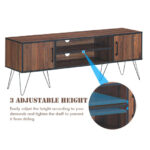 Retro Wooden TV Stand with Storage for TVs up to 65 Inches 19 Retro Wooden TV Stand with Storage for TVs up to 65 Inches