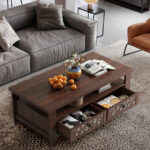 Modern Coffee Table with Storage Drawers and Open Shelf 20 Modern Coffee Table with Storage Drawers and Open Shelf