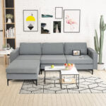 Modular L Shaped Sofa with Chaise USB Ports (4-Seat)