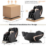3D SL-Track Zero Gravity Full Body Massage Chair Black