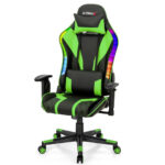 Adjustable RGB Gaming Chair with LED Lights and Ergonomic Design