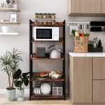 Industrial 5-Tier Adjustable Bookshelf and Display Rack