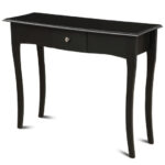 Elegant Acacia Wood Console Table with Drawer for Storage
