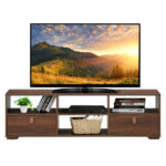 Walnut TV Stand Media Console for TVs up to 60 Inches 19 Walnut TV Stand Media Console for TVs up to 60 Inches
