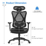Ergonomic High Back Mesh Office Chair with Adjustable Lumbar Support 11 Ergonomic High Back Mesh Office Chair with Adjustable Lumbar Support