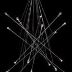 Modern Chrome Ceiling Lamp with Elegant Criss-Cross Design and Bulbs 10 Modern Chrome Ceiling Lamp with Elegant Criss-Cross Design and Bulbs
