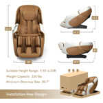 Zero Gravity Shiatsu Massage Chair with Heat and SL Track 18 Zero Gravity Shiatsu Massage Chair with Heat and SL Track