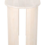 Natural White-Washed Acacia Wood Oval End Table with Durable Design 10 Natural White-Washed Acacia Wood Oval End Table with Durable Design