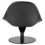 Swivel Black Accent Chair with Faux Leather and Steel Base 11 Swivel Black Accent Chair with Faux Leather and Steel Base