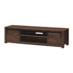 Sliding Barn Door TV Stand with Storage for TVs up to 65