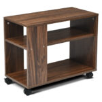 3-Tier Rolling Side Table with Storage and Durable Shelves 8 3-Tier Rolling Side Table with Storage and Durable Shelves