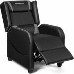 Gray Adjustable Massage Gaming Recliner Chair with Footrest and Storage