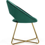 Velvet Accent Chair with Gold Legs and Ergonomic Design 11 Velvet Accent Chair with Gold Legs and Ergonomic Design