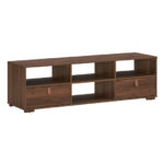 Walnut TV Stand Media Console for TVs up to 60 Inches 20 Walnut TV Stand Media Console for TVs up to 60 Inches