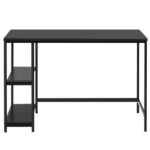 47 Inch Black Computer Desk with Adjustable Shelf 20 47 Inch Black Computer Desk with Adjustable Shelf